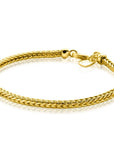 Zinzi zilver vergulde armband met vossestaart en vierkante schakels - 2,5mm - 18,5 cm ZIA1287G, exclusief en kwalitatief hoogwaardig. Ontdek nu!
