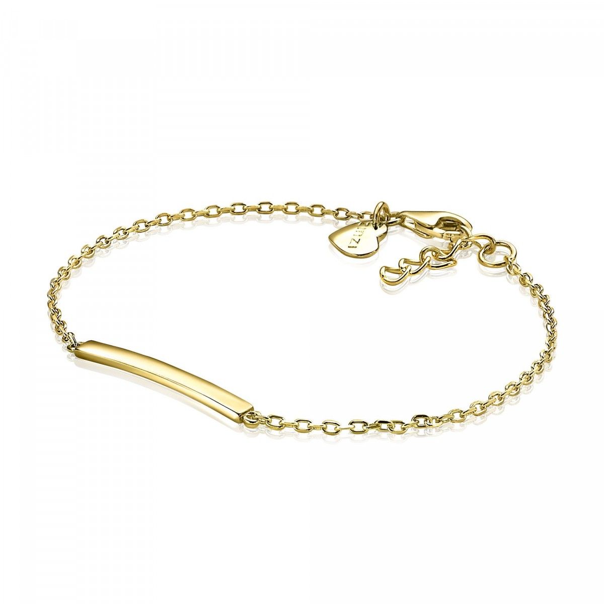 ZINZI Verguld Zilveren Armband 17-19cm geel - ZIA1308G