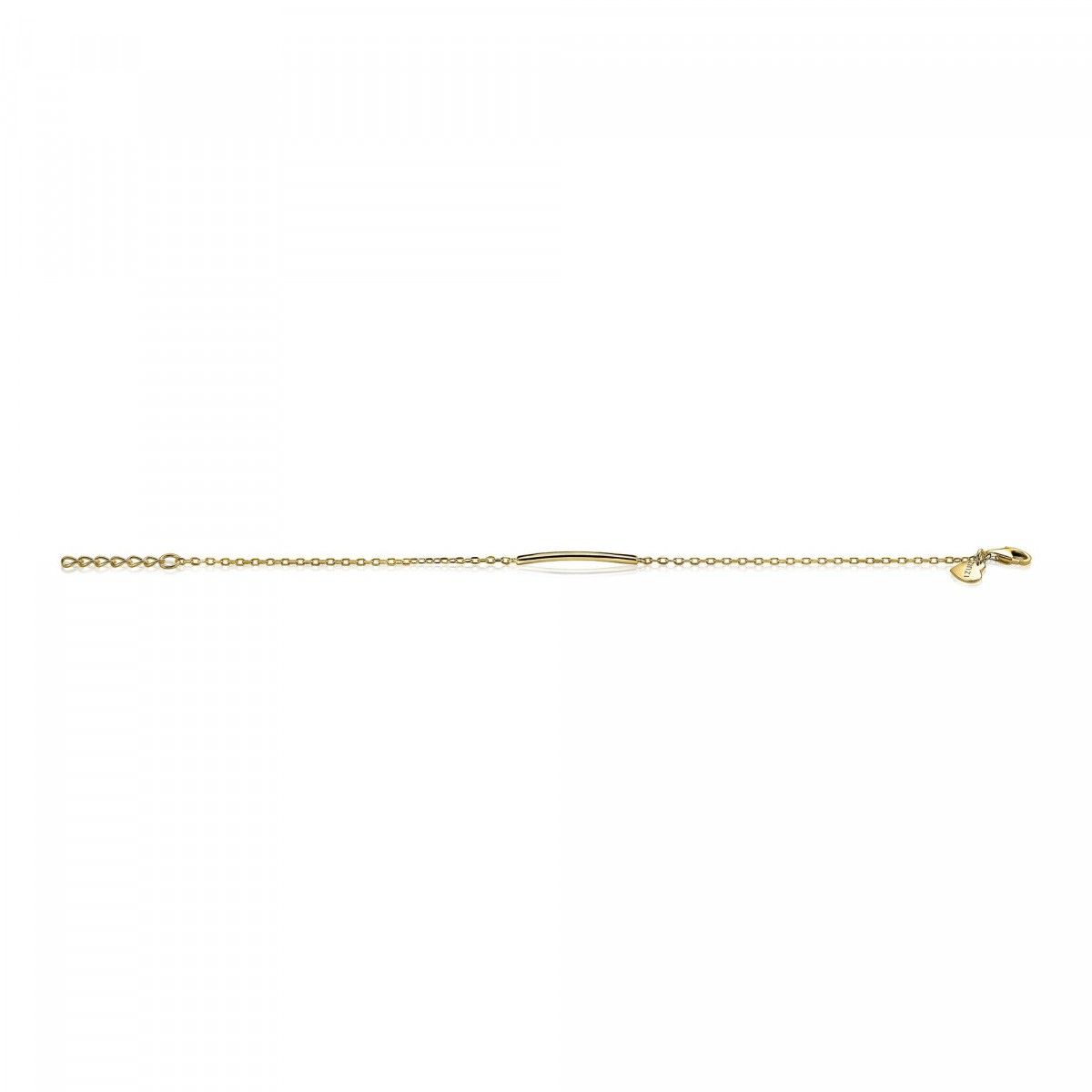 ZINZI Verguld Zilveren Armband 17-19cm geel - ZIA1308G