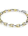 Zinzi zilveren schakelarmband geel verguld 6,4mm breed 20cm ZIA1641BG, exclusief en kwalitatief hoogwaardig. Ontdek nu!