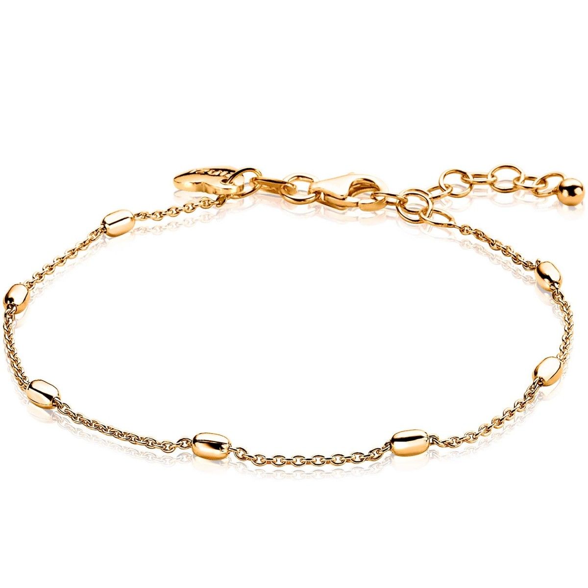 ZINZI Verguld Zilveren Armband 16,5-20cm geel - ZIA1655G