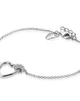 Zinzi zilveren armband hartje bol wit ZIA1755, exclusief en kwalitatief hoogwaardig. Ontdek nu!