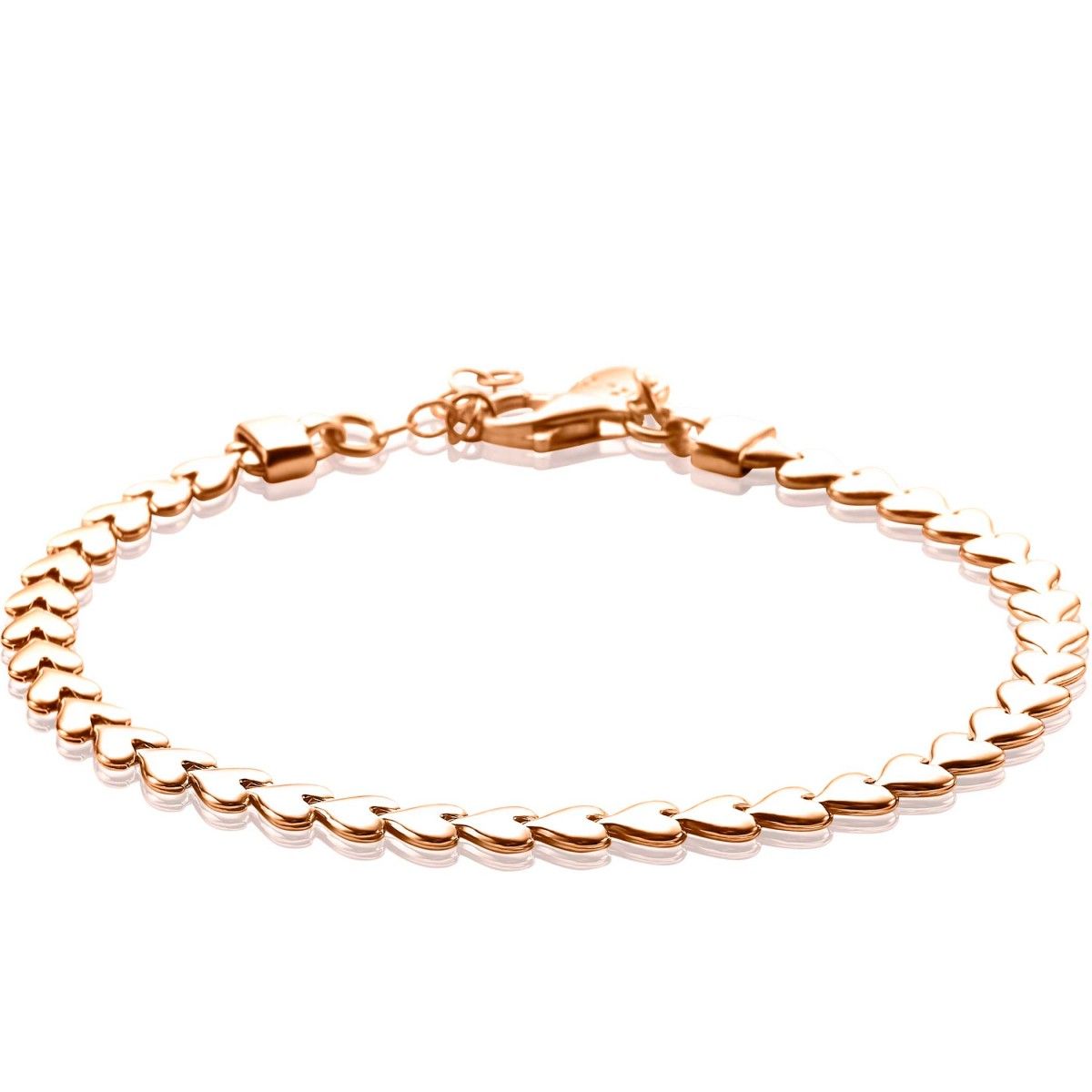 Zinzi zilveren armband rosé verguld ZIA1798R (Lengte 17-19cm), exclusief en kwalitatief hoogwaardig. Ontdek nu!