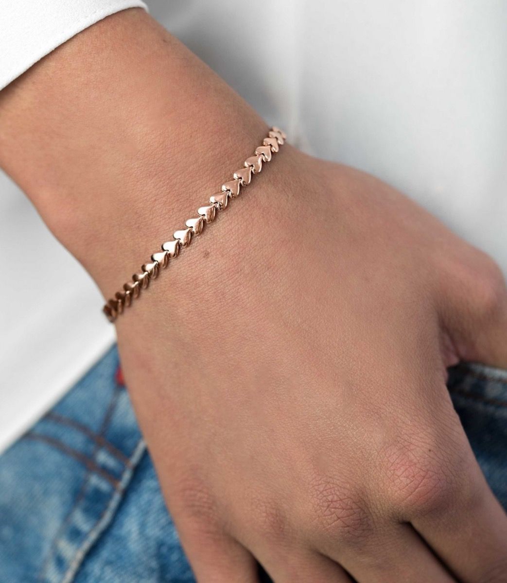 ZINZI Verguld Zilveren Armband 17-19cm - ZIA1798R