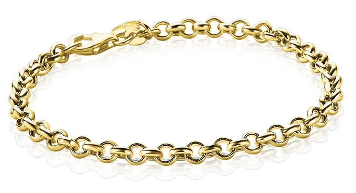 ZINZI Verguld Zilveren Armband 18cm - ZIA1911G