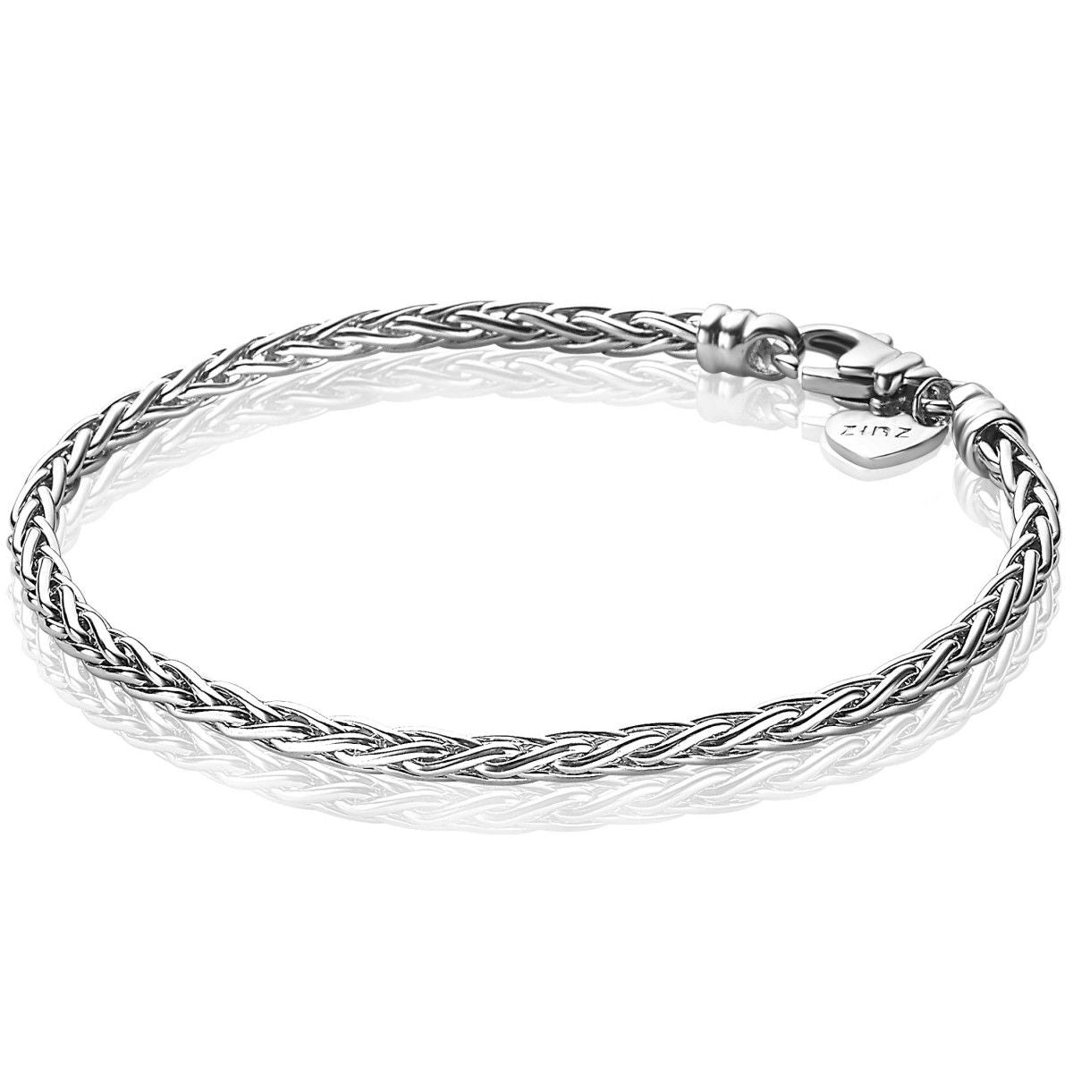 Zinzi zilveren schakelarmband palmier massief 3mm breed 18,5cm ZIA1912, exclusief en kwalitatief hoogwaardig. Ontdek nu!