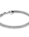 Zinzi zilveren schakelarmband vossenstaart 4mm breed ZIA1925, exclusief en kwalitatief hoogwaardig. Ontdek nu!