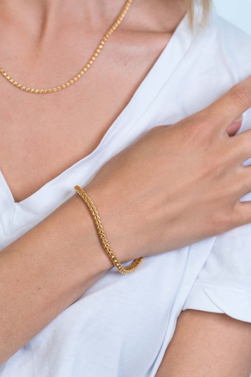ZINZI Verguld Zilveren Armband 19,5 cm geel - ZIA1925G
