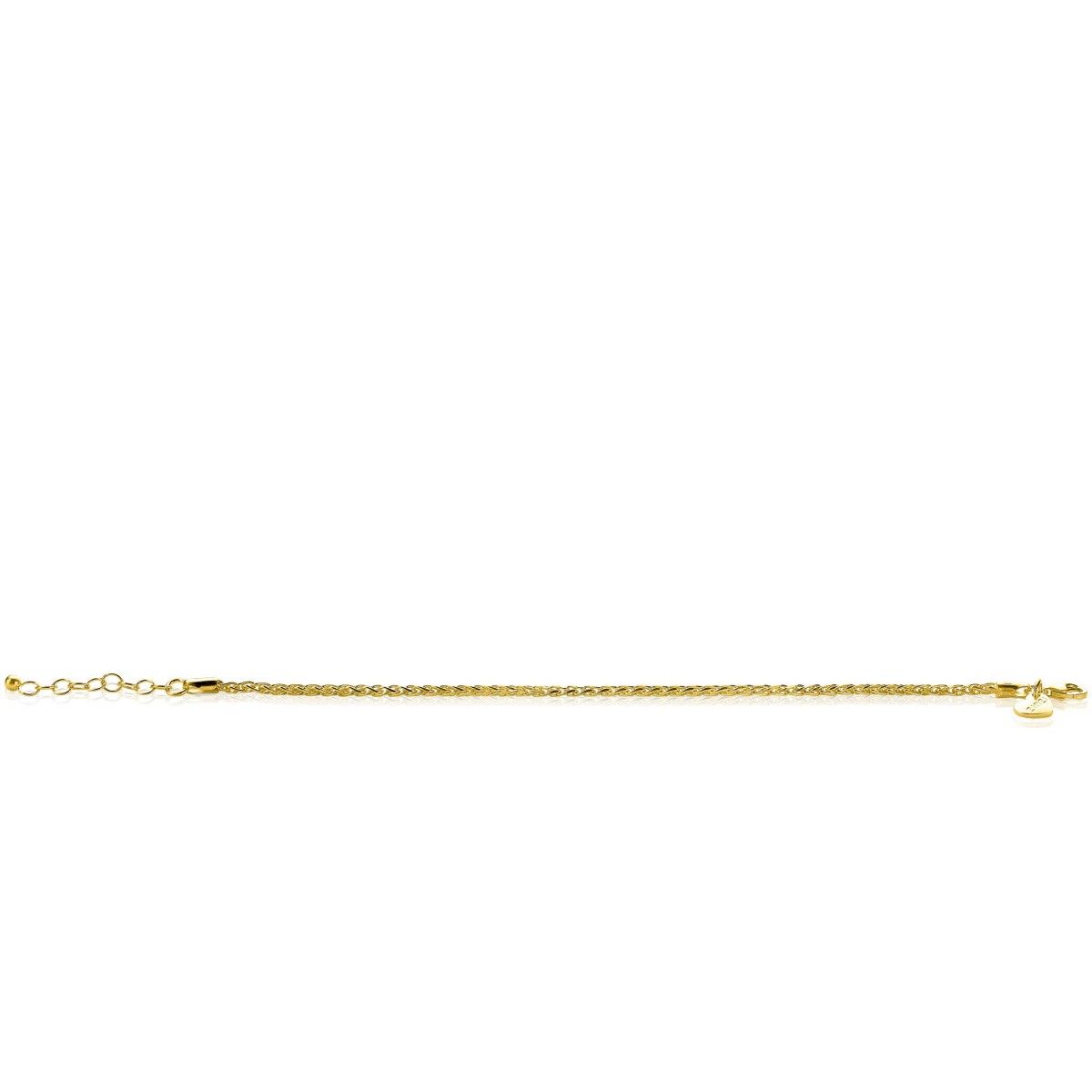 Zinzi zilveren schakelarmband geelverguld palmier 2mm breed ZIA1931G, exclusief en kwalitatief hoogwaardig. Ontdek nu!