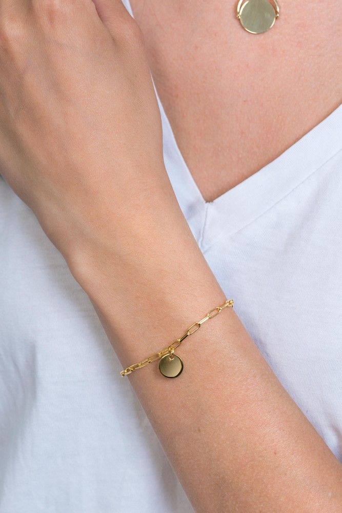 ZINZI Verguld Zilveren Armband 17-20 cm geel - ZIA2166G