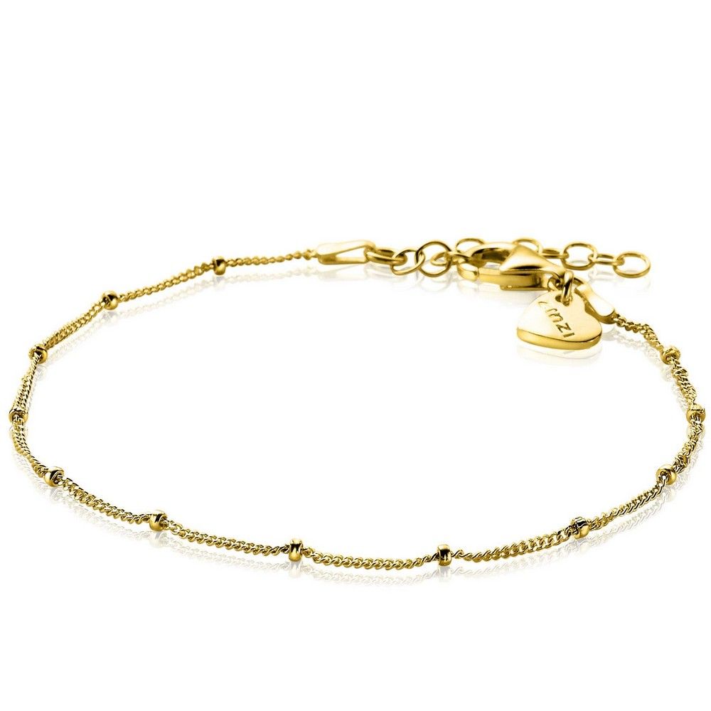 ZINZI Verguld Zilveren Armband 17-20cm geel - ZIA2181G