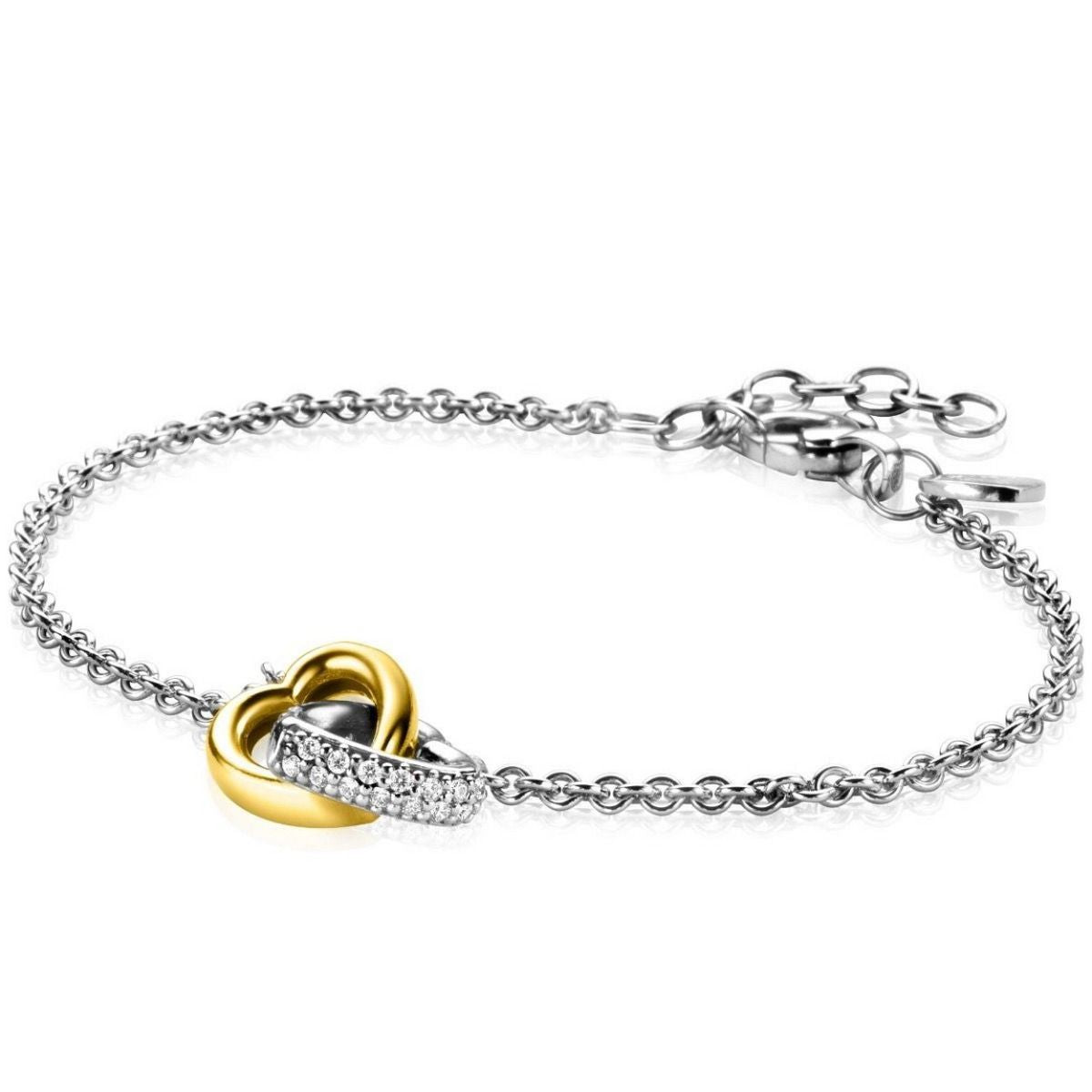 ZINZI Zilveren Armband met Witte Zirkonia - ZIA2276