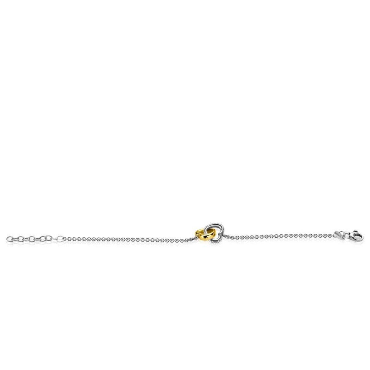 ZINZI Zilveren Armband met Witte Zirkonia - ZIA2276