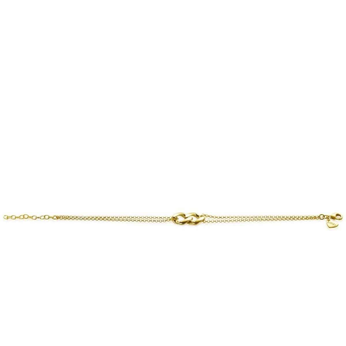 ZINZI Verguld Zilveren Armband 17cm - ZIA2331