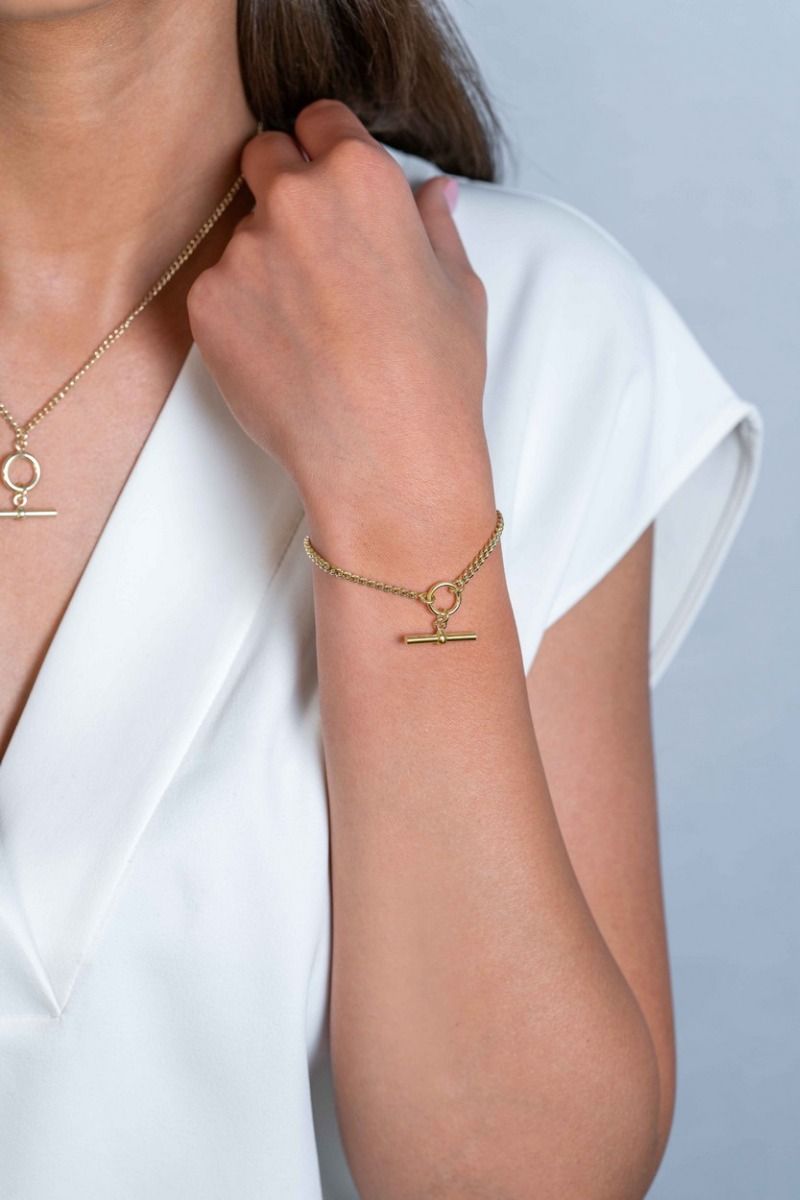ZINZI Verguld Zilveren Armband ZIA2359-19,5