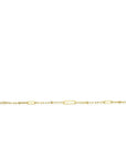 Zinzi gold plated zilveren armband met verschillende paperclip schakels 16,5-19,5cm ZIA2361, exclusief en kwalitatief hoogwaardig. Ontdek nu!