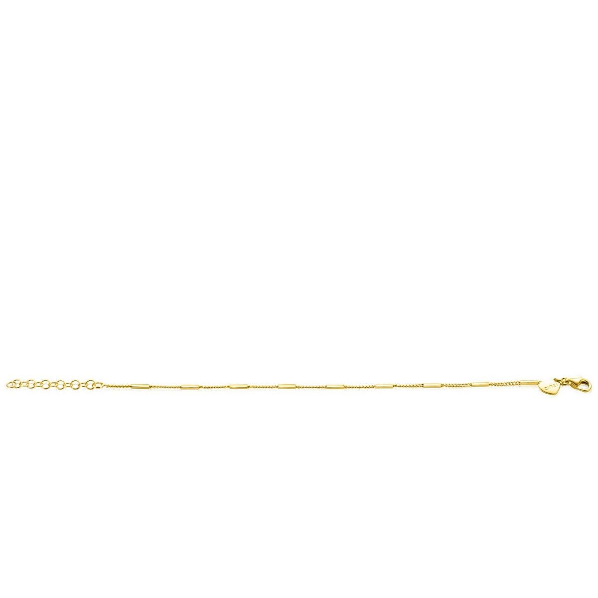 ZINZI Verguld Zilveren Armband 16,5-19,5 cm - ZIA2366G