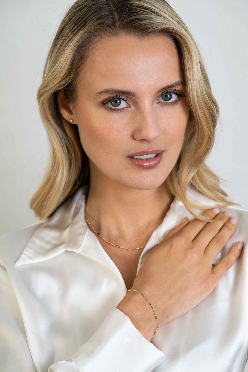 ZINZI Verguld Zilveren Armband 16,5-19,5 cm - ZIA2366G
