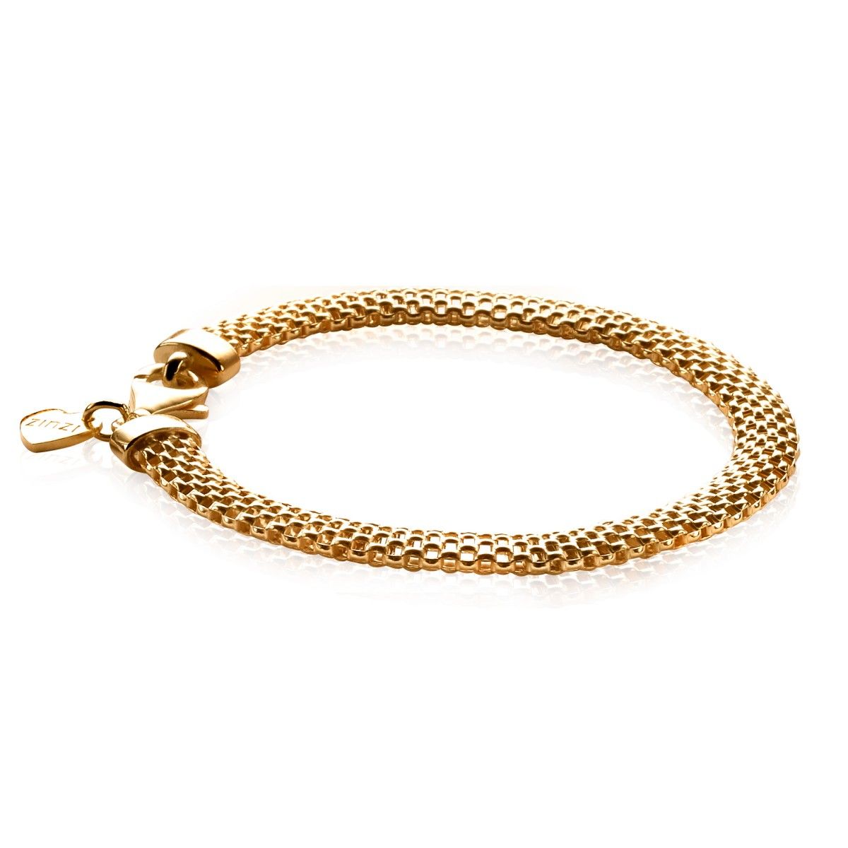 Zinzi zilveren armband goud verguld ZIA879G (Lengte 18,5cm), exclusief en kwalitatief hoogwaardig. Ontdek nu!