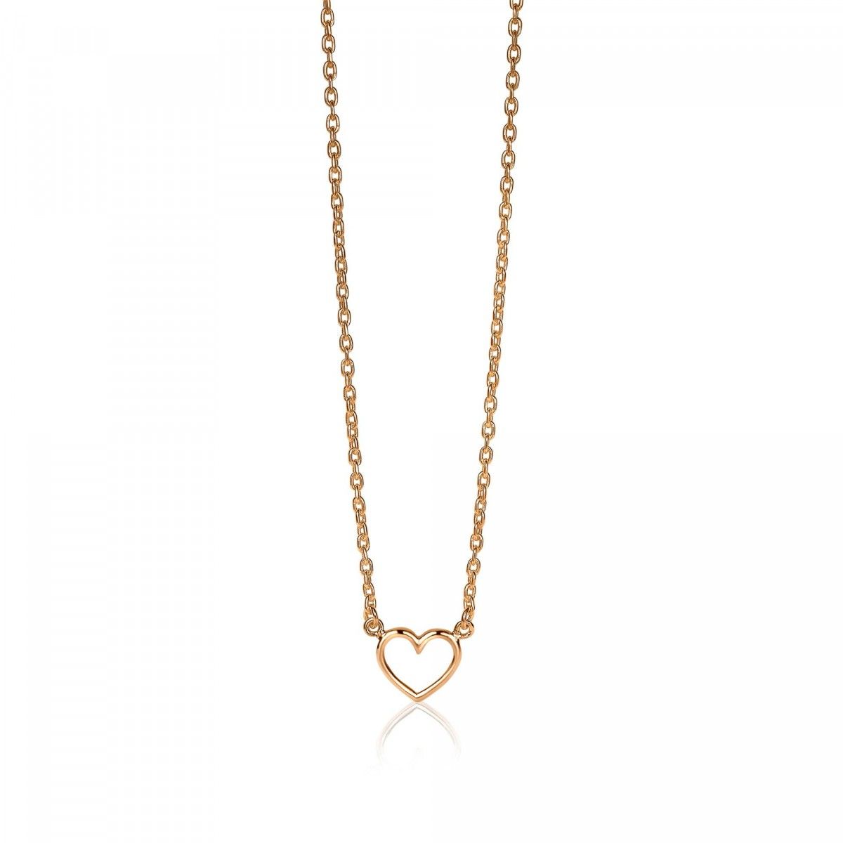 ZINZI Verguld Zilveren Ketting 40-43cm - ZIC1420R