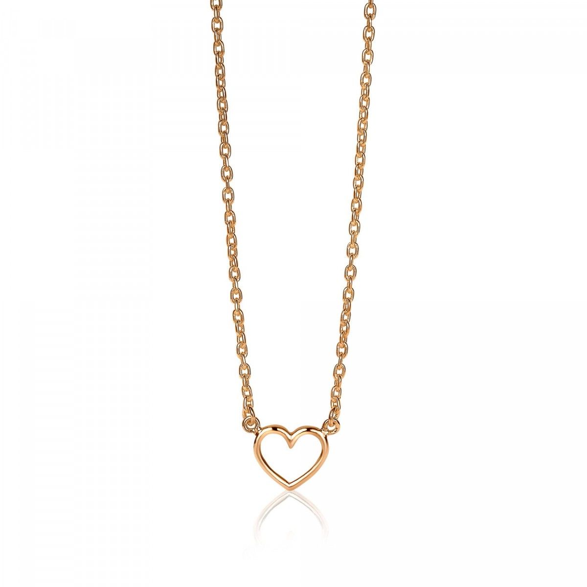 ZINZI Verguld Zilveren Ketting 40-43cm - ZIC1420R