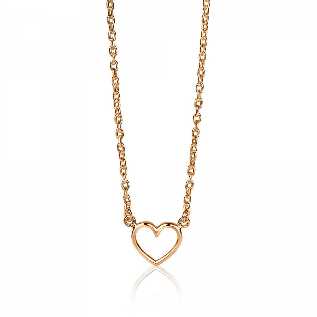 ZINZI Verguld Zilveren Ketting 40-43cm - ZIC1420R