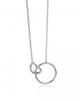 Zinzi zilveren ketting hart rond wit 45cm ZIC1483, exclusief en kwalitatief hoogwaardig. Ontdek nu!