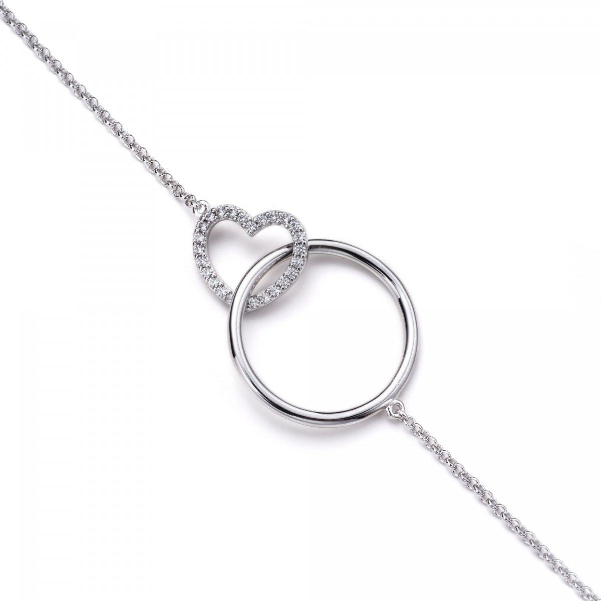 ZINZI Zilveren Ketting met Witte Zirkonia - ZIC1483