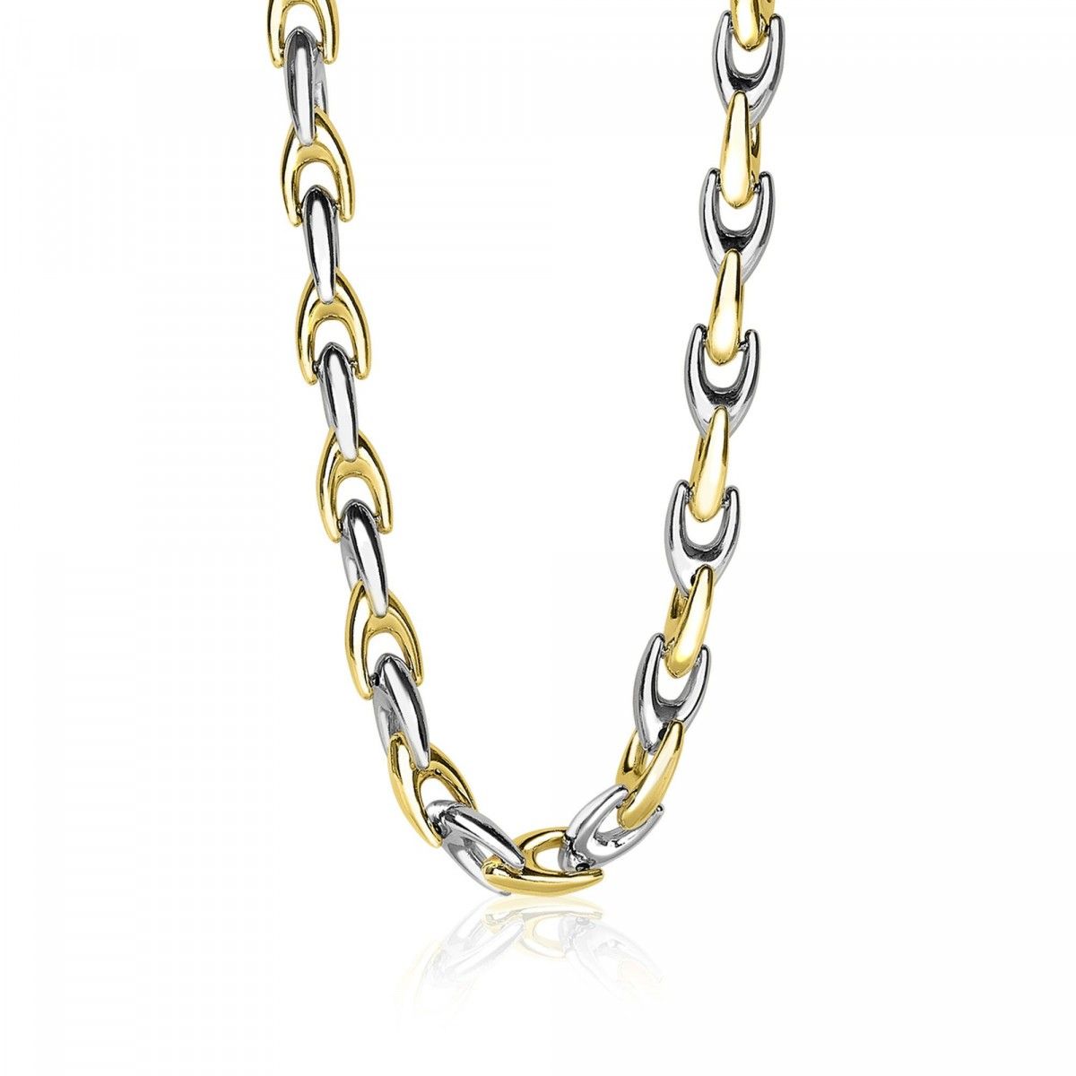 ZINZI Verguld Zilveren Ketting 45,5cm geel - ZIC1641BG