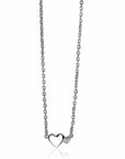 Zinzi zilveren ketting met hartjes zirkonia's-zilver 42-45cm ZIC2137, exclusief en kwalitatief hoogwaardig. Ontdek nu!