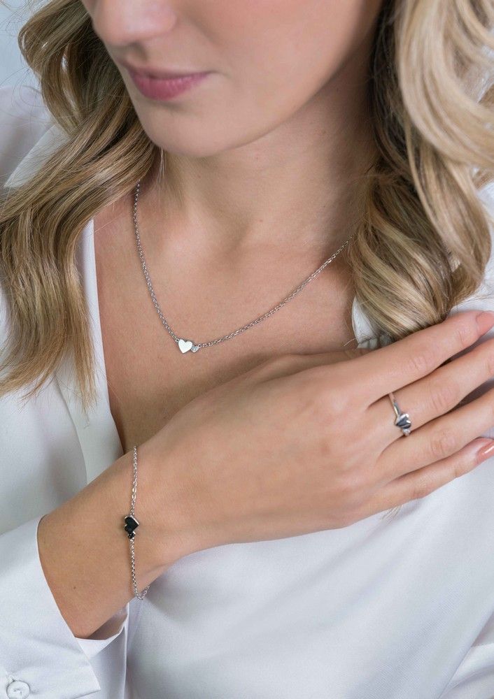 ZINZI Zilveren Ketting met Witte Zirkonia - ZIC2137