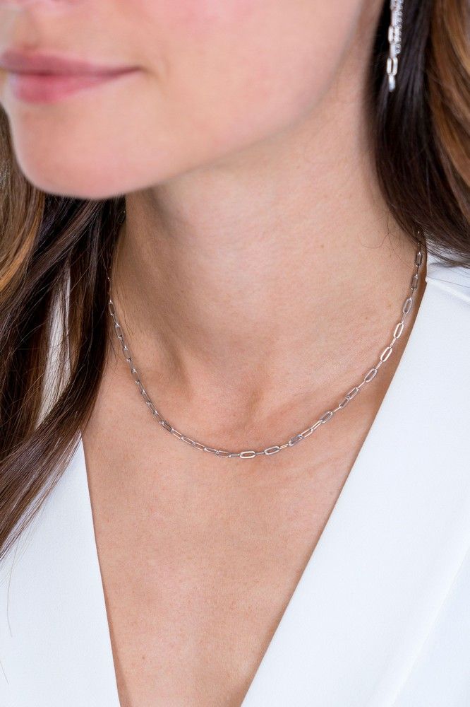 ZINZI Zilveren Ketting 45cm - ZIC2150