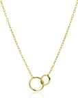 Zinzi gold plated zilveren paperclip schakel ketting met ronde vormen 42-45cm ZIC2275G, exclusief en kwalitatief hoogwaardig. Ontdek nu!
