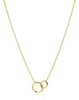 Zinzi gold plated zilveren paperclip schakel ketting met ronde vormen 42-45cm ZIC2275G, exclusief en kwalitatief hoogwaardig. Ontdek nu!