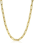 Zinzi gold plated zilveren ketting 45cm met 5,5mm brede paperclip schakels ZIC2286G, exclusief en kwalitatief hoogwaardig. Ontdek nu!