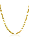 Zinzi gold plated zilveren figaro ketting 3,5mm breed 40-45cm ZIC2291G, exclusief en kwalitatief hoogwaardig. Ontdek nu!
