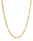 Zinzi gold plated zilveren figaro ketting 3,5mm breed 40-45cm ZIC2291G, exclusief en kwalitatief hoogwaardig. Ontdek nu!