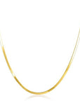 Zinzi gold plated zilveren platte slangen-ketting 45cm 1,9mm breed ZIC2360, exclusief en kwalitatief hoogwaardig. Ontdek nu!