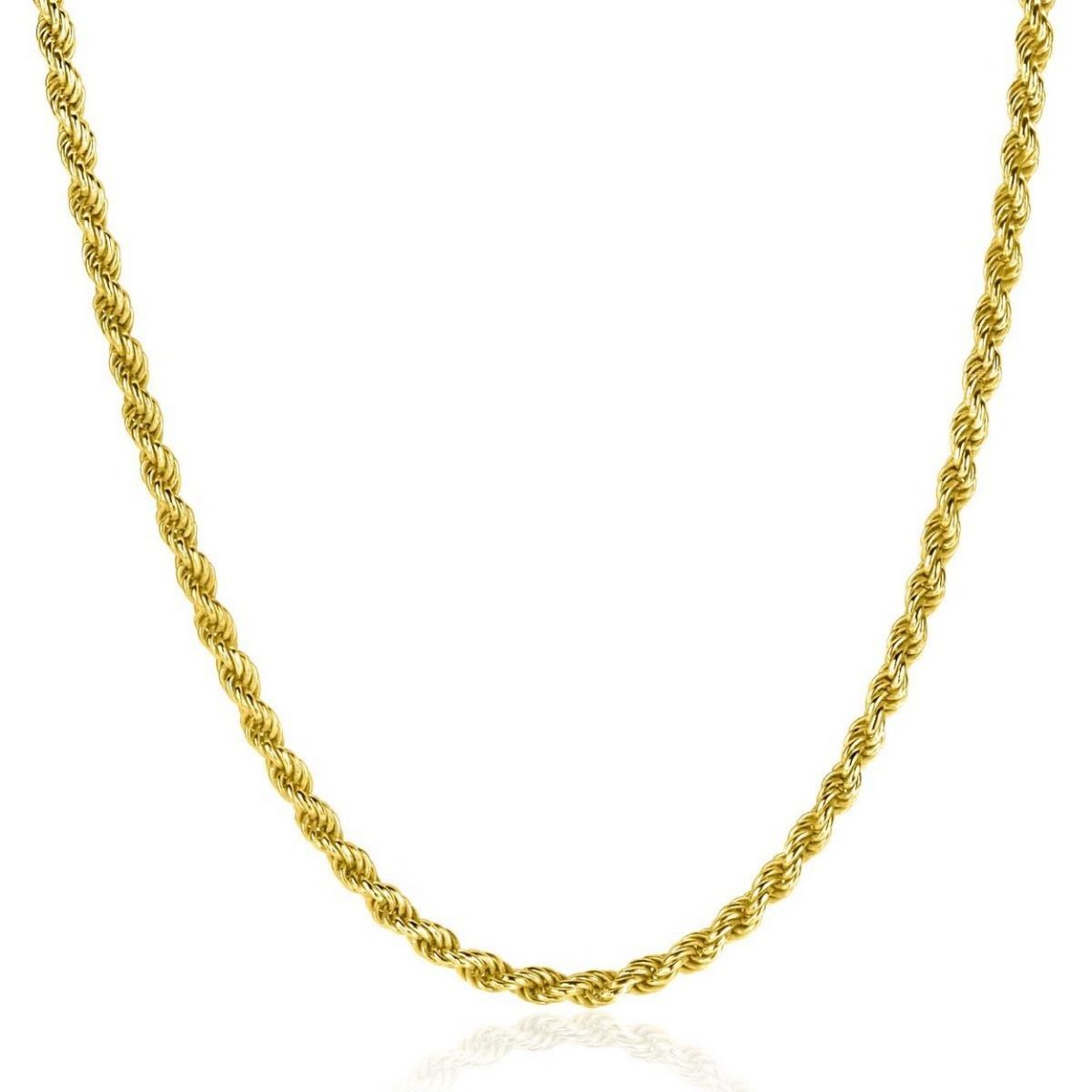 ZINZI Verguld Zilveren Ketting 42-45cm - ZIC2386G
