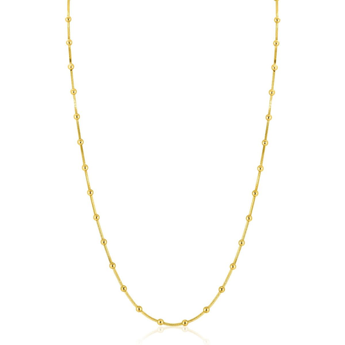 ZINZI Verguld Zilveren Ketting 43-45cm - ZIC2471G