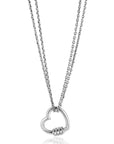 Zinzi zilveren ketting 45cm hart met zirkonia 40-45cm ZIC2507, exclusief en kwalitatief hoogwaardig. Ontdek nu!