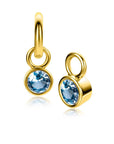 Zinzi ZICH-DEC - Gold Plated Oorbedels Blauwe Geboortesteen December, exclusief en kwalitatief hoogwaardig. Ontdek nu!