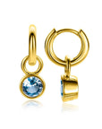 Zinzi ZICH-DEC - Gold Plated Oorbedels Blauwe Geboortesteen December, exclusief en kwalitatief hoogwaardig. Ontdek nu!