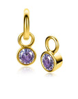 Zinzi ZICH-JUN - Gold Plated Oorbedels Lichtpaarse Geboortesteen Juni, exclusief en kwalitatief hoogwaardig. Ontdek nu!