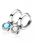 Zinzi zilveren oorbedels blauw wit ZICH1006A, exclusief en kwalitatief hoogwaardig. Ontdek nu!