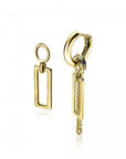 Zinzi zilveren oorbedels geel verguld open rechthoek 14mm ZICH1692G, exclusief en kwalitatief hoogwaardig. Ontdek nu!