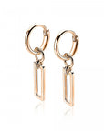 Zinzi zilveren oorbedels rose verguld open rechthoek 14mm ZICH1692R, exclusief en kwalitatief hoogwaardig. Ontdek nu!