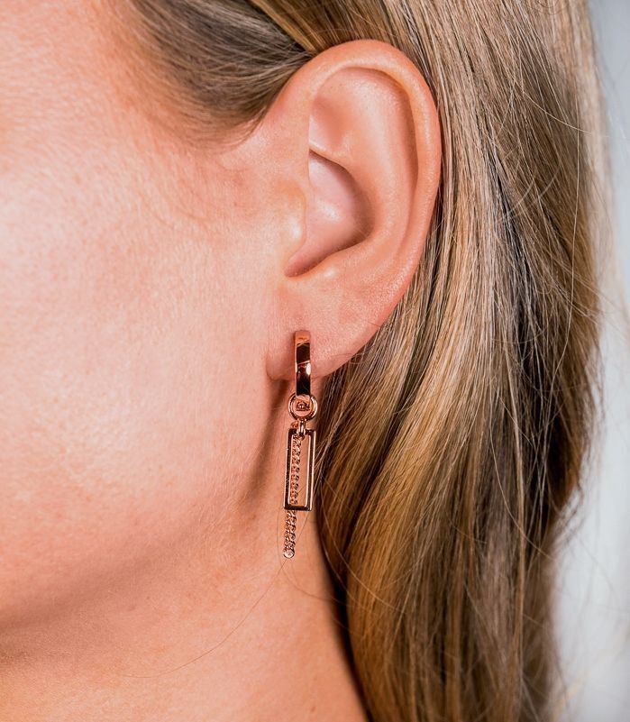 ZINZI Verguld Zilveren Oorbedels 14mm - ZICH1692R