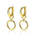 Zinzi zilveren oorbedels geel verguld open rond 11mm ZICH1748G, exclusief en kwalitatief hoogwaardig. Ontdek nu!