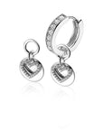 Zinzi zilveren oorbedels dubbel hartje wit 10mm ZICH1767, exclusief en kwalitatief hoogwaardig. Ontdek nu!